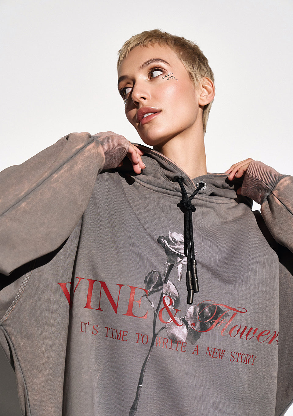 HOODIE ROSES & WINE