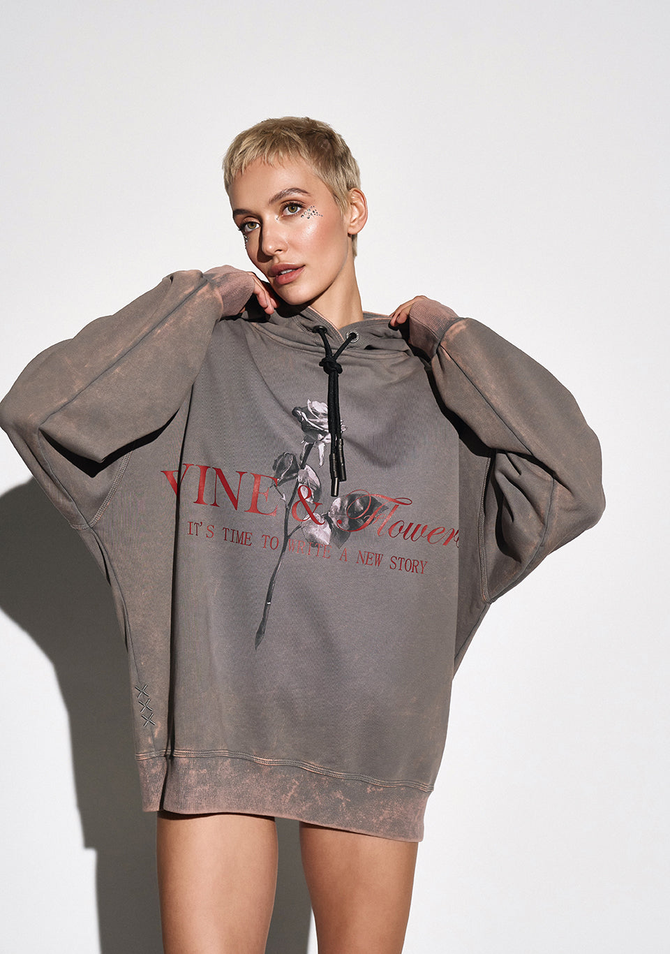 HOODIE ROSES & WINE