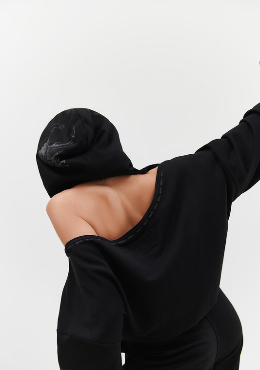 HOODIE TSUNAMI BLACK -20%