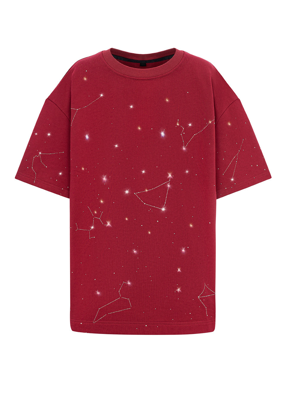 T-SHIRT MAROON GALAXY