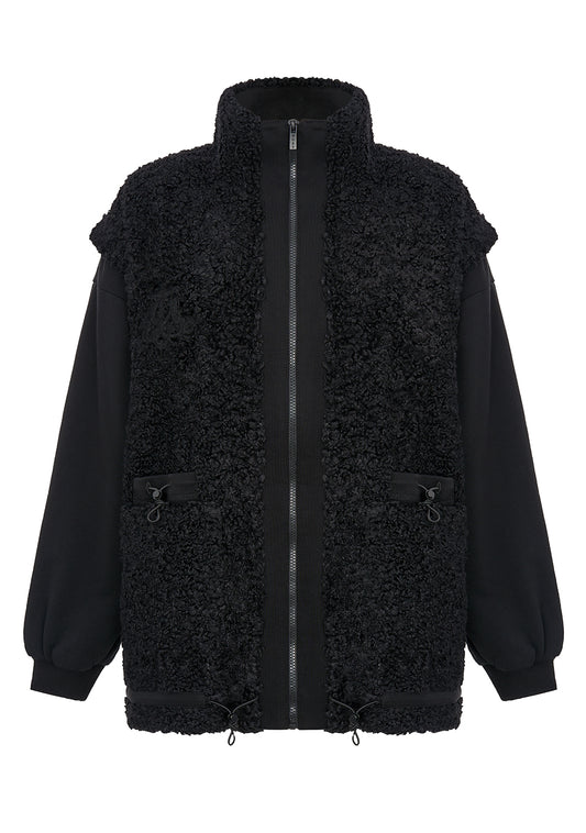 JACKET FLUFFY BLACK