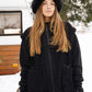 JACKET FLUFFY BLACK