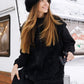 JACKET FLUFFY BLACK